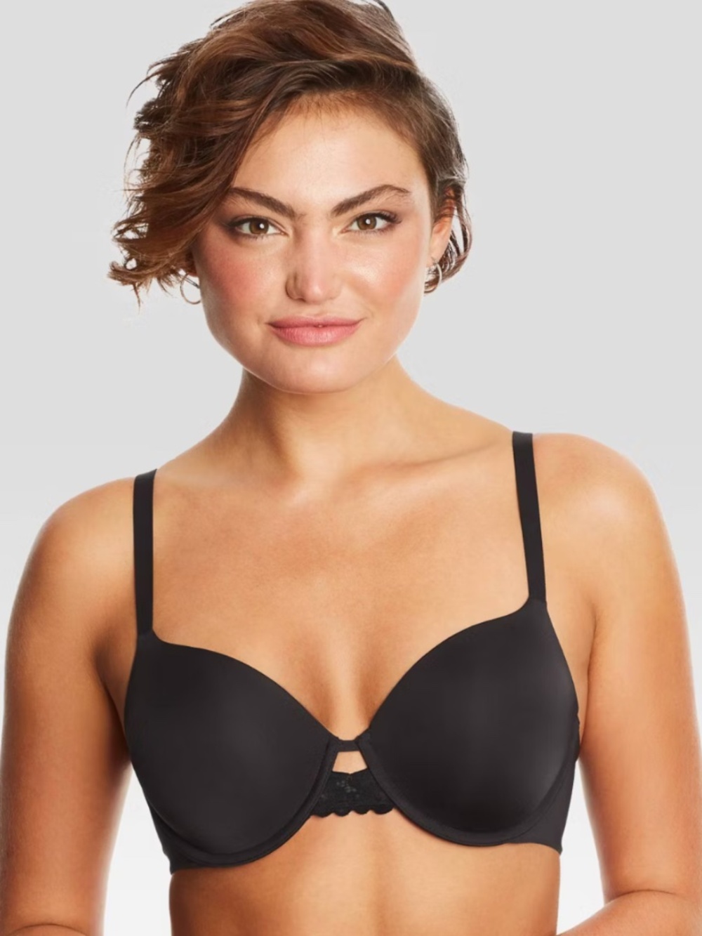 Maidenform Women's One Fabulous Fit 2.0 Extra Coverage Bra Black 42C